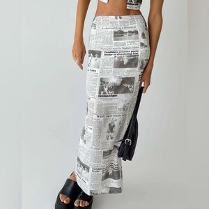 Princess Polly Morning Story Midi Skirt